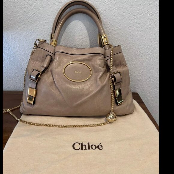 Chloe Victoria Leather Crossbody Bag & Dust Bag COA EUC - Picture 1 of 8